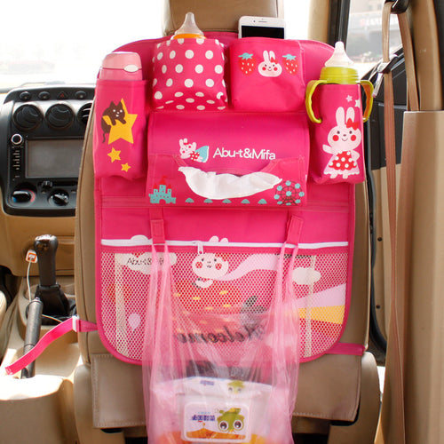 Cartoon Style Car Storage Bag Cute Vehicle Organizer