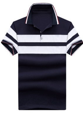 Men’s Summer Striped Polo Shirts Casual Style
