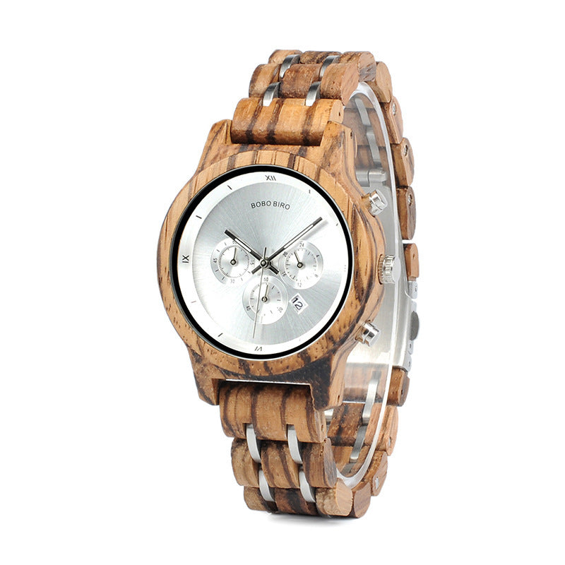 Men’s Wooden Watch Business Casual Natural Wood Timepiece