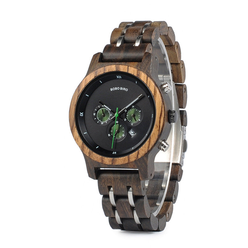Men’s Wooden Watch Business Casual Natural Wood Timepiece