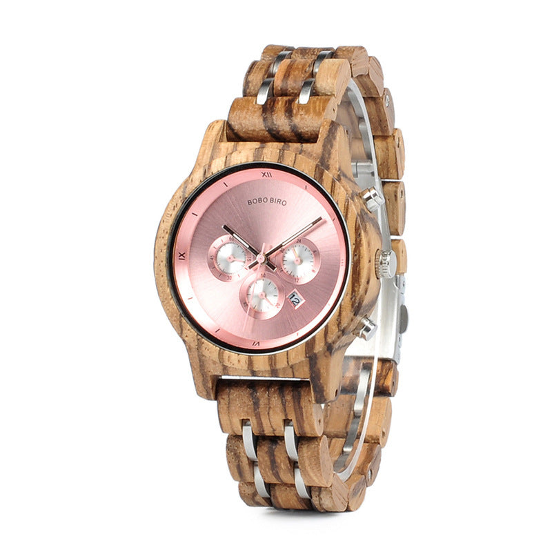 Men’s Wooden Watch Business Casual Natural Wood Timepiece