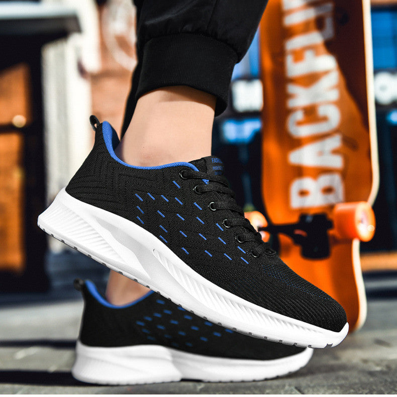 Ultralight Flying Woven Sports Running Shoes Breathable Design