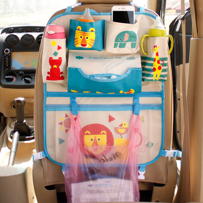 Cartoon Style Car Storage Bag Cute Vehicle Organizer