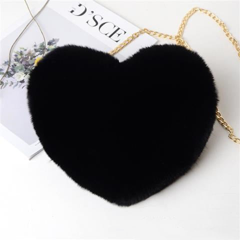 Women’s Plush Chain Shoulder Bag Romantic Party and Gift Style