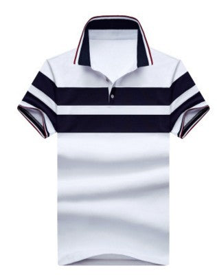 Men’s Summer Striped Polo Shirts Casual Style