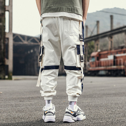 Contrast Pocket Cargo Pants Casual Utility Style