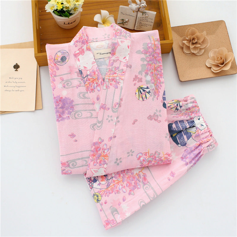 Lightweight Summer to Autumn Pajamas Comfortable Workwear Set