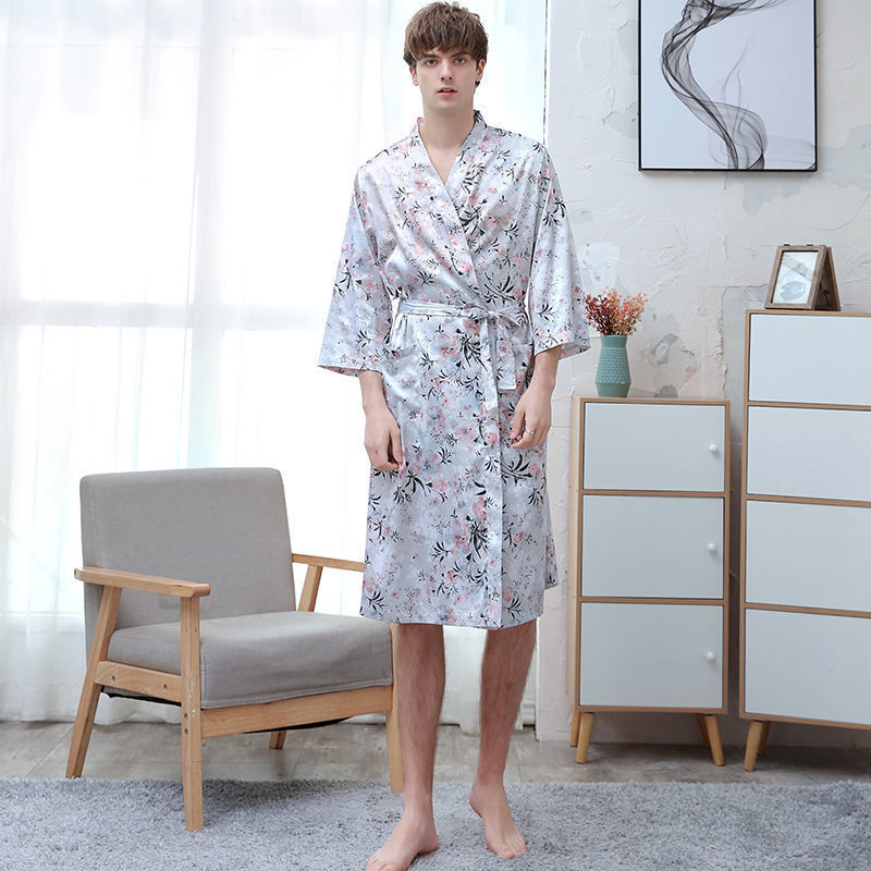 Ice Silk Couples Pajamas Women’s Short Sleeve Lightweight Lounge Set