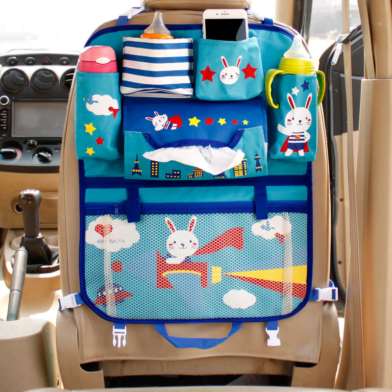 Cartoon Style Car Storage Bag Cute Vehicle Organizer