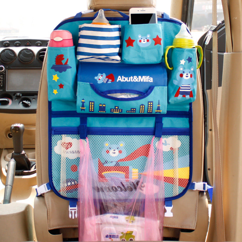 Cartoon Style Car Storage Bag Cute Vehicle Organizer