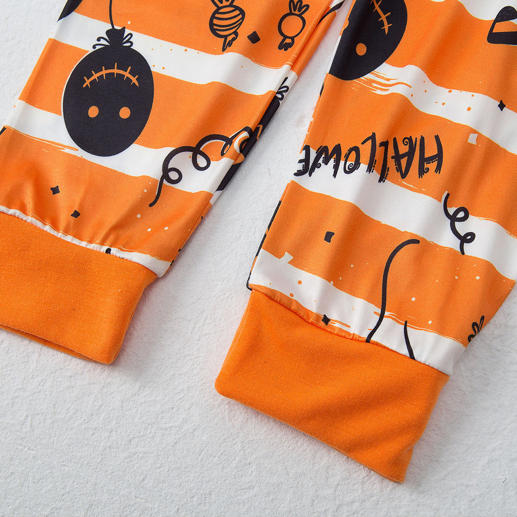 Family Matching Halloween Pajamas Parent and Child Homewear Set