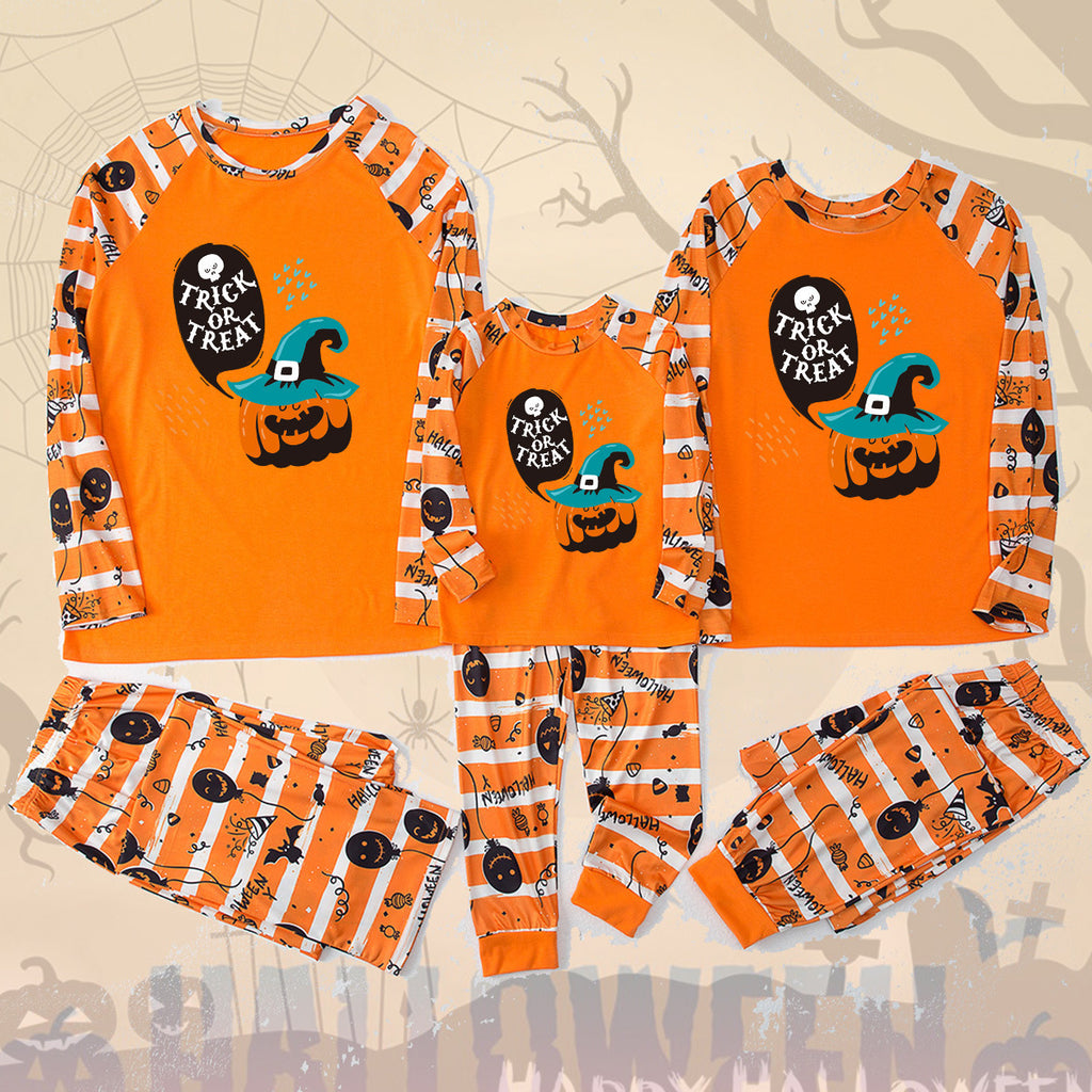 Family Matching Halloween Pajamas Parent and Child Homewear Set