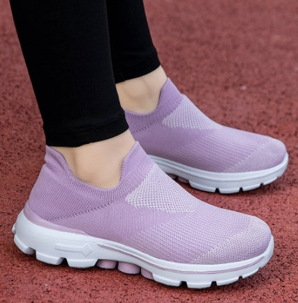 Lightweight Spring Summer Fabric Shoes for Elderly Comfort