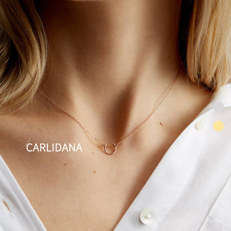 Gold Plated Minimalist Pendant Necklace Cold Style Fashion Jewelry