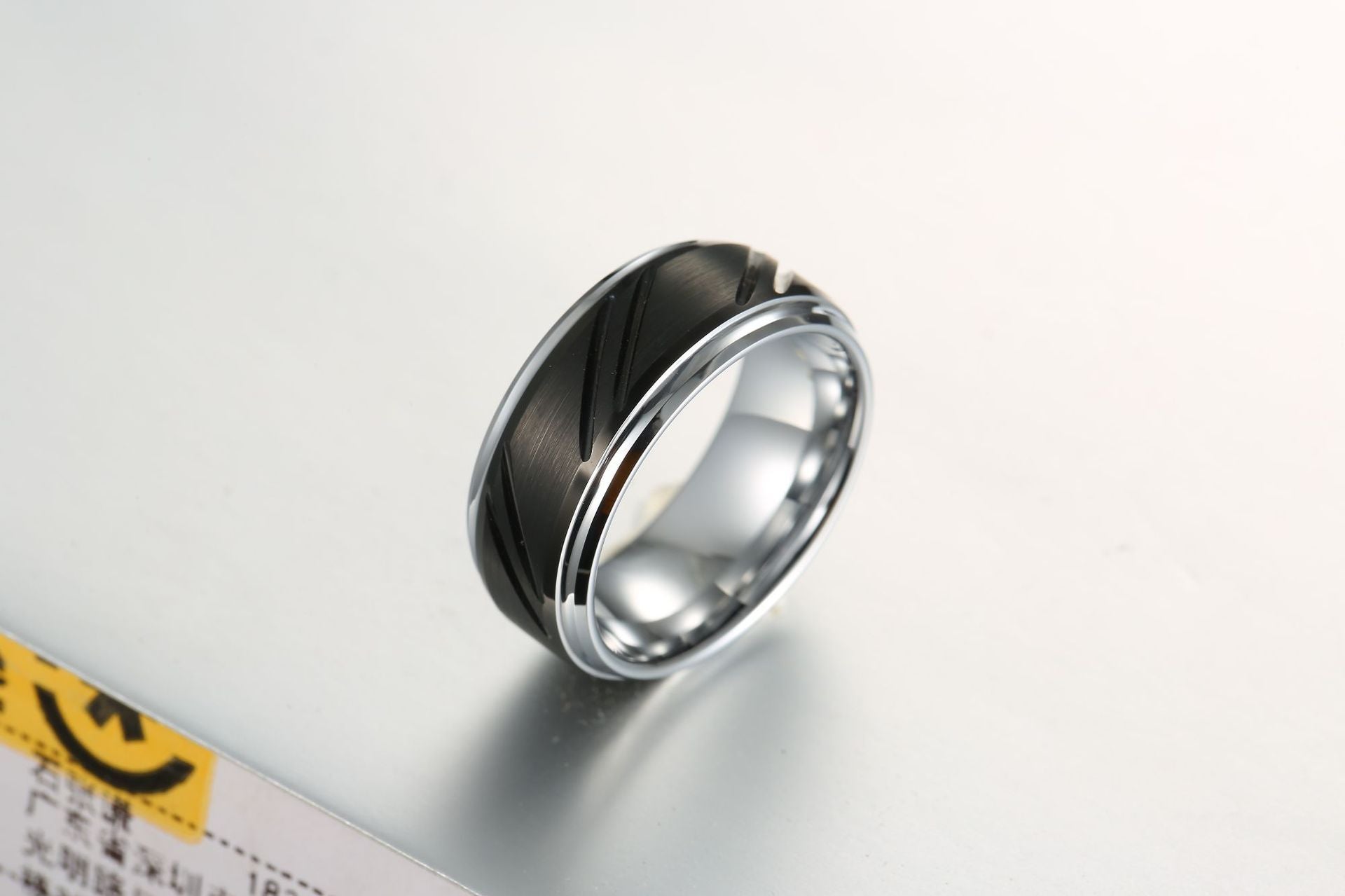 Men’s Tungsten Steel Ring Minimalist Modern Fashion Jewelry