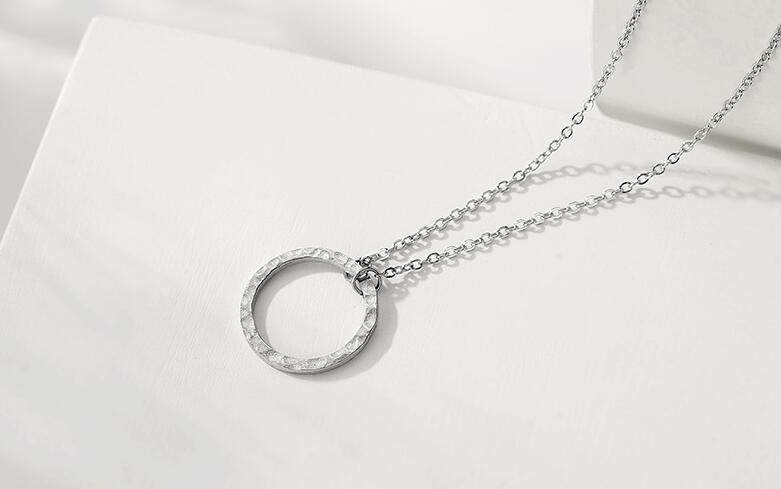 Gold Plated Minimalist Pendant Necklace Cold Style Fashion Jewelry