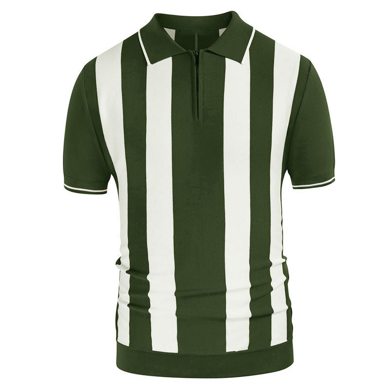 Fashion Striped Spliced Knitwear Modern Design